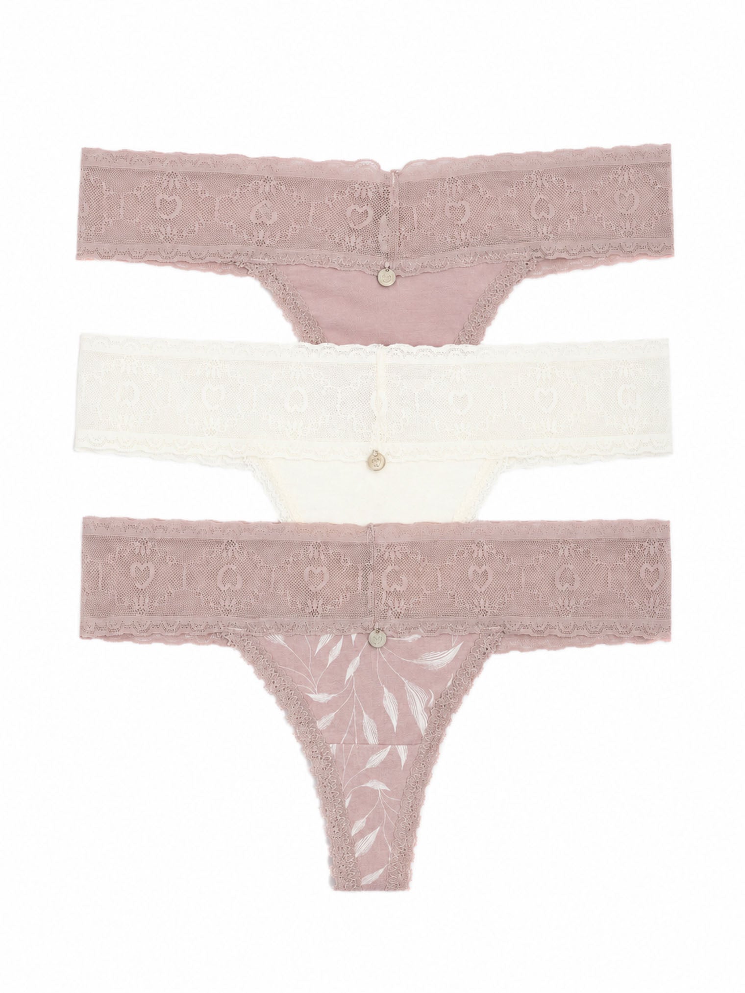 346 Panty con Detalle de Encaje Paqx3