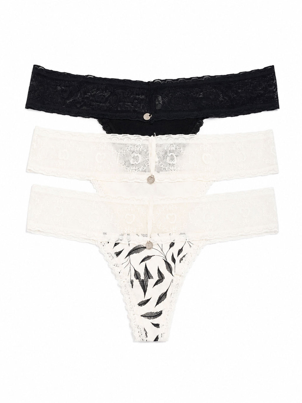 346 Panty con Detalle de Encaje Paqx3