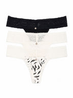 346 Panty con Detalle de Encaje Paqx3