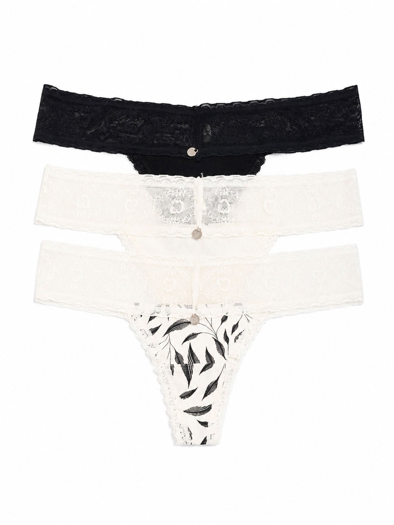 346 Panty con Detalle de Encaje Paqx3