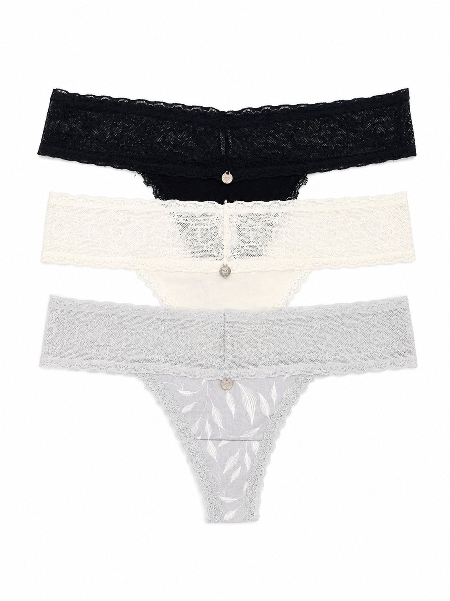 346 Panty con Detalle de Encaje Paqx3