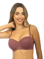 Brasier strapless en microfibra paquete x2