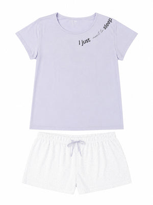 7196 Conjunto de pijama Pantalon Corto