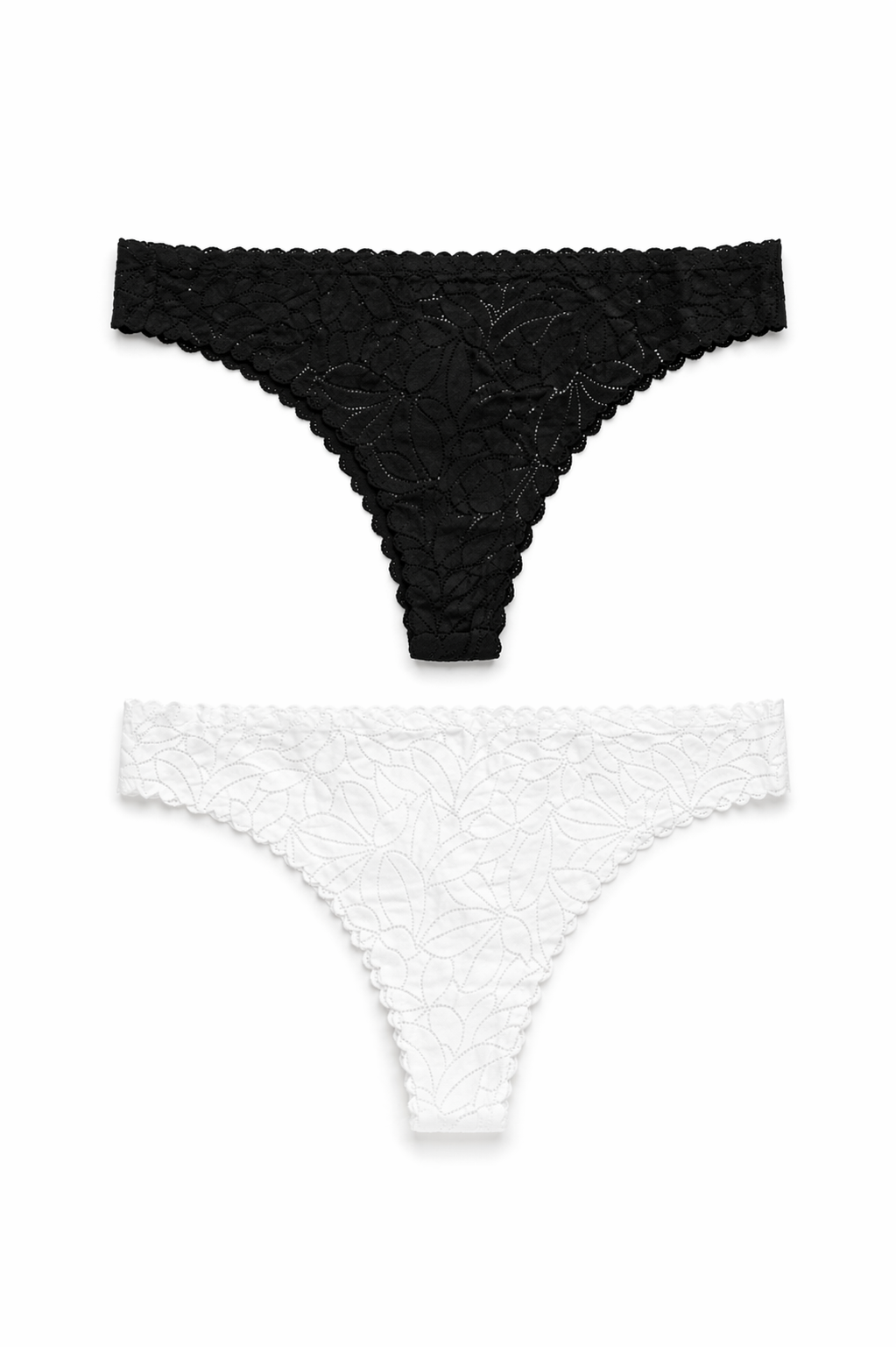 EM105-005 Panty Encaje Corte Laser Paqx2