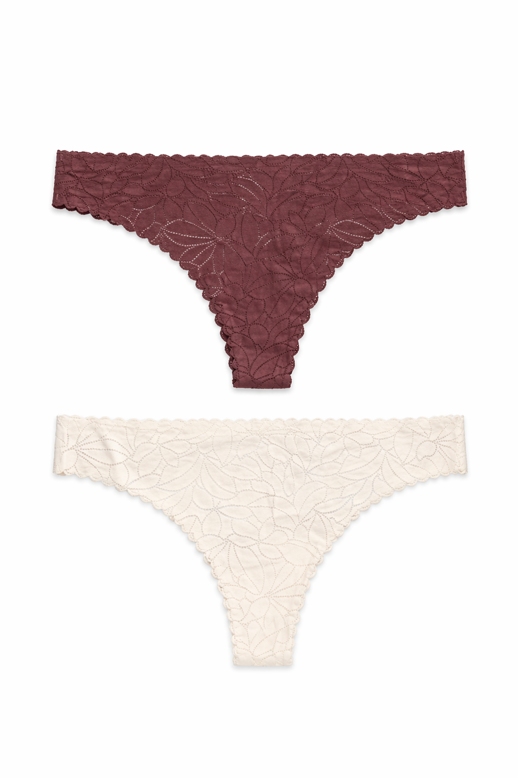 EM105-005 Panty Encaje Corte Laser Paqx2