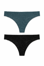 EM105-005 Panty Encaje Corte Laser Paqx2