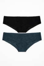 EM105-004 Panty Encaje Corte Laser Paqx2