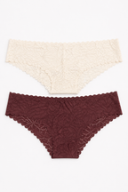 EM105-004 Panty Encaje Corte Laser Paqx2