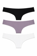 IM106-009 PANTY PAQX3 BLANCO+LILA+NEGRO