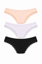 MJ100-063 Panty Algodon Paqx3