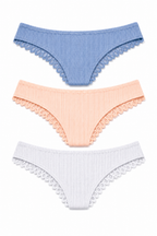 MJ100-063 Panty Algodon Paqx3