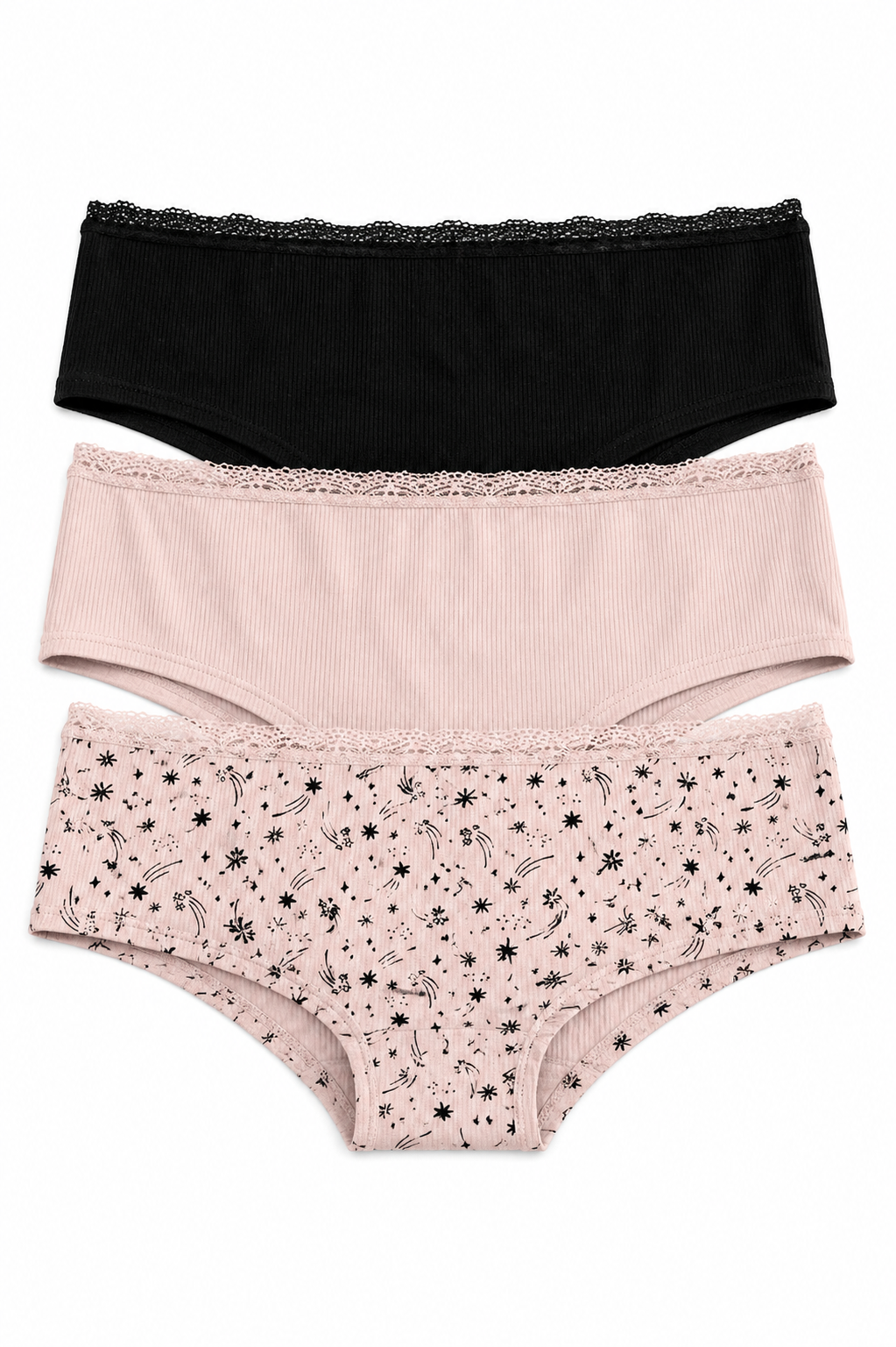 MJ100-073 Panty Algodon Paqx3