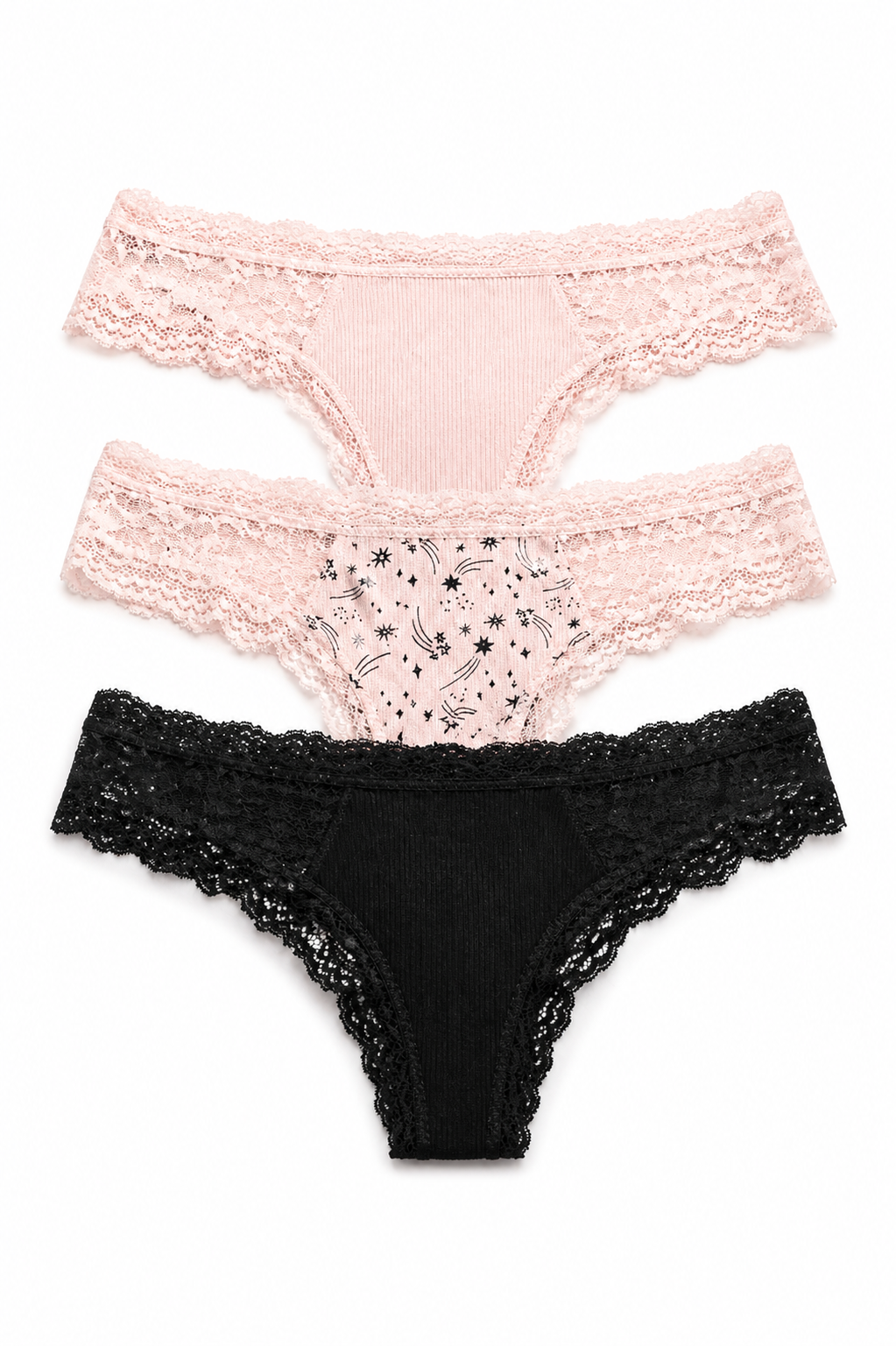 MJ100-068 Panty Algodon Paqx3