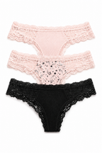MJ100-068 Panty Algodon Paqx3