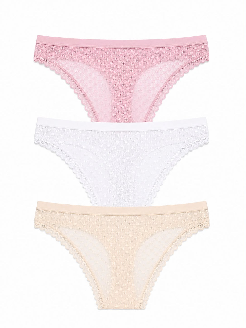 Em107-010 Panty Encaje Paqx3