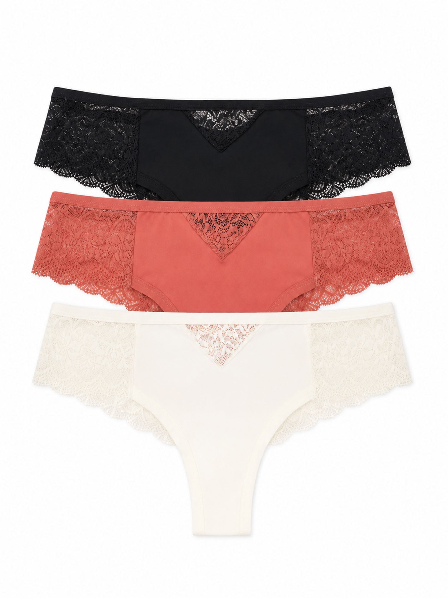 Em107-022 Panty Encaje Paqx3