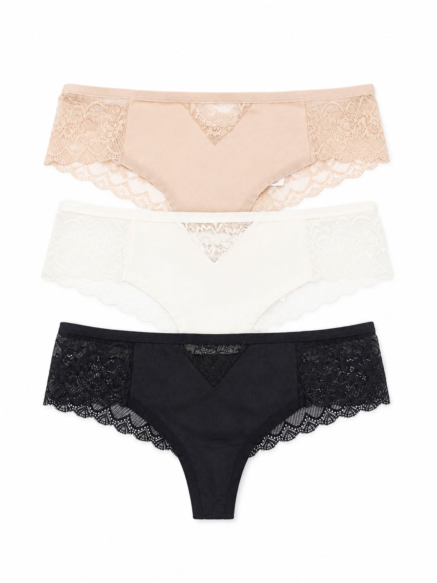 Em107-022 Panty Encaje Paqx3