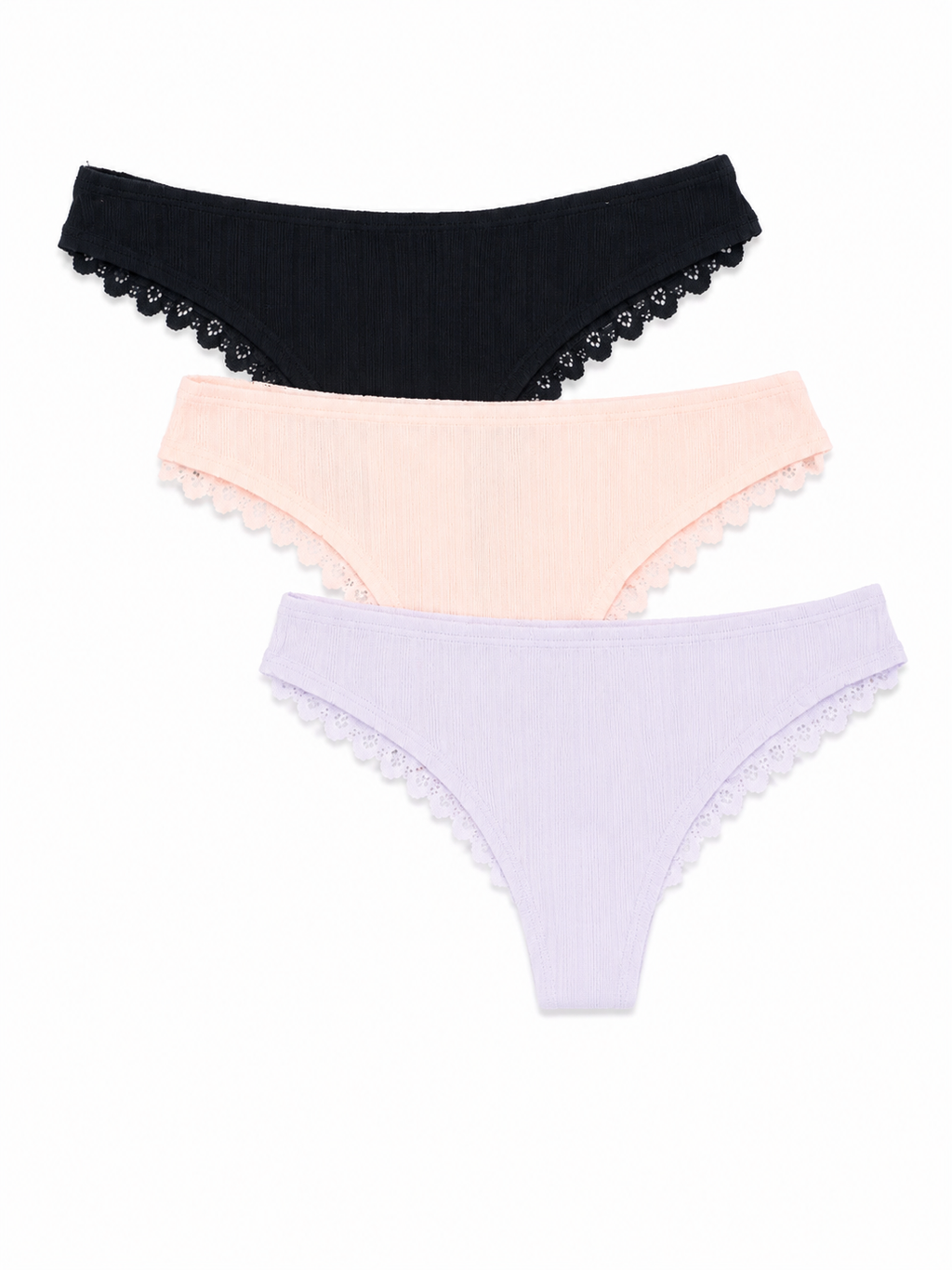 Mj100-063 Panty Algodon Paqx3