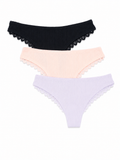 Mj100-063 Panty Algodon Paqx3