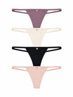 Mj273-010 Panty Microfibra Paqx4