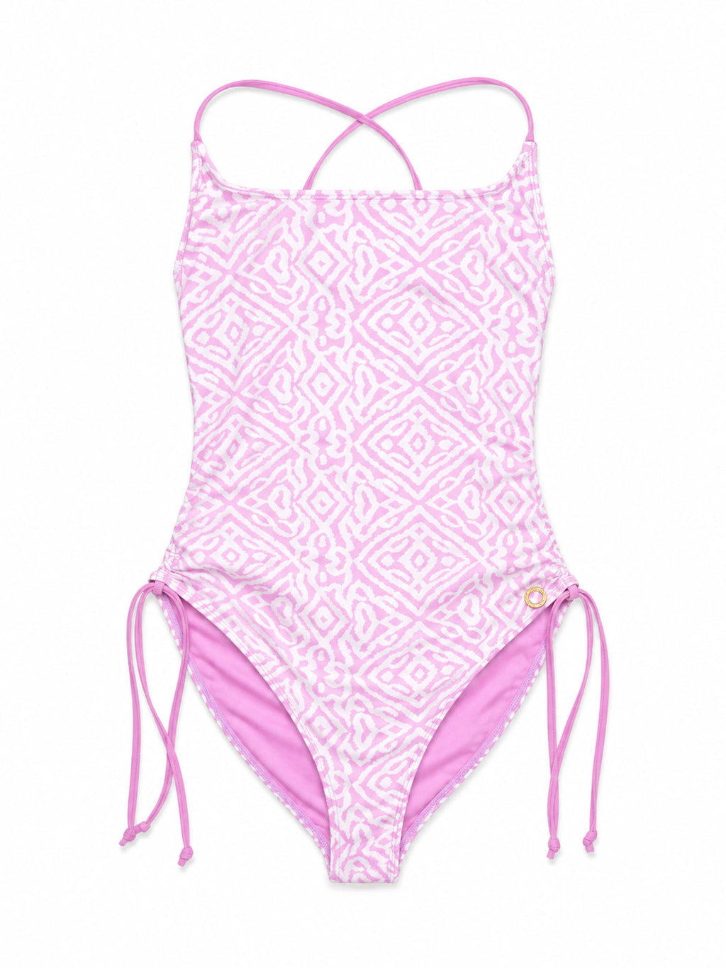 Vb133-017 Traje de Baño Enteriza Estampada