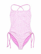 Vb133-017 Traje de Baño Enteriza Estampada